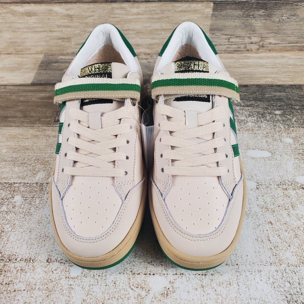 Vintage Havana Next 6 Womens Shoes Sz 7.5 Green Multi Leather Lace Up Sneakers - Picture 2 of 12